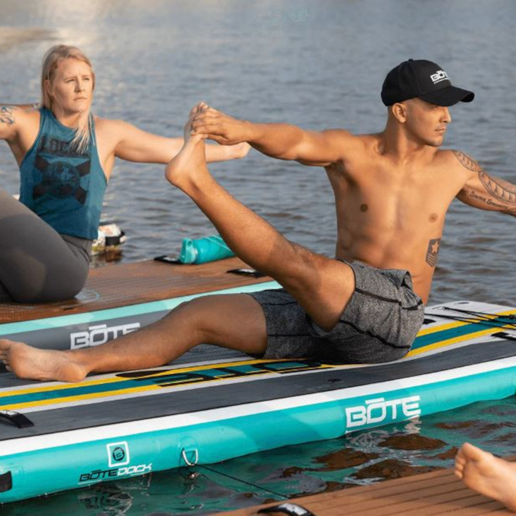 Bote Dock FX Inflatable 8' x 3' Platform with Hand Pump - Image 4